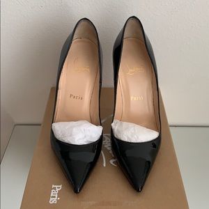Christian Louboutin So Kate 120 Black Patent Heels